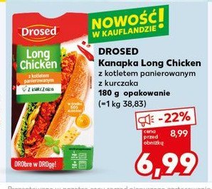 Kanapka long chicken Drosed promocja w Kaufland