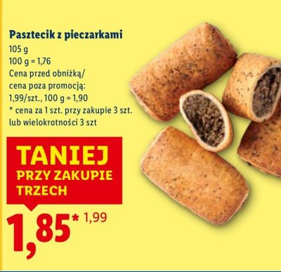 Pasztecik z pieczarkami promocja w Lidl