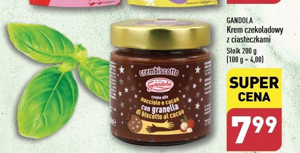 Krem czekoladowo-ciasteczkowy Gandola promocja