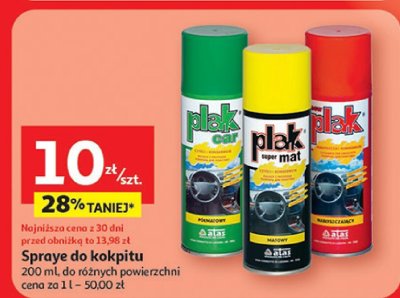 Spray do kokpitu, różne powierzchnie plak promocja w Auchan