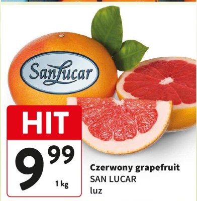 Czerwony grapefruit SAN LUCAR luz promocja w Intermarche