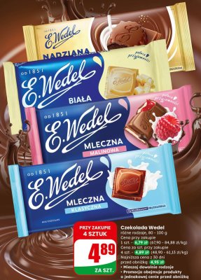 Czekolada różne rodzaje promocja w Dino