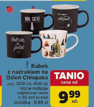 Kubek 400 ml dzień chłopaka promocja w Carrefour Market