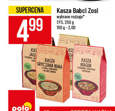 Kasza bulgur z żurawiną daktylami i migdałami Sys dania babci zosi promocja