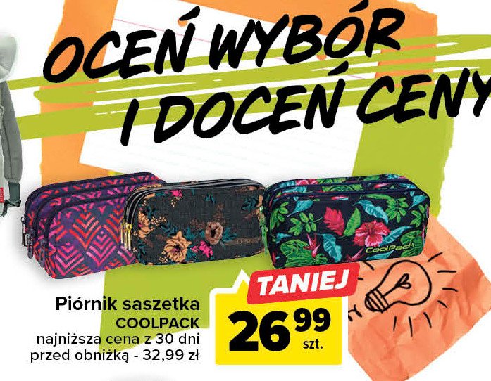 Pi贸rnik saszetka tr贸jkomorowa Coolpack promocja