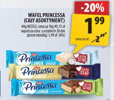 Wafel Princessa (cały asortyment) promocja w Arhelan