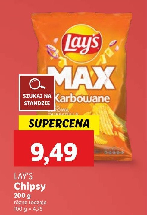Chipsy serowa quesadilla Lay's Frito lay lay's promocja