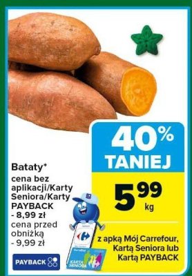 Bataty promocja w Carrefour