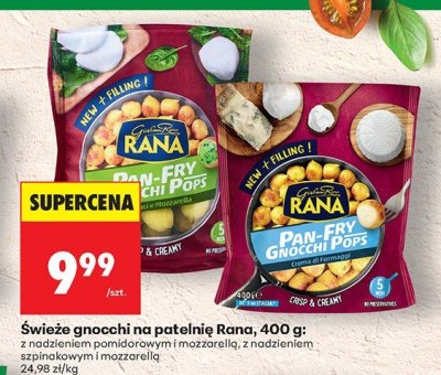 Świeże gnocchi na patelnię z nadzieniem szpinakowym i mozzarellą promocja w Biedronka