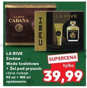 Zestaw w pudełku cash żel pod prysznic 100 ml + woda perfumowana 90 ml La rive zestawy promocja