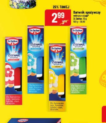 Barwnik spożywczy w żelu żółty Dr. oetker promocja