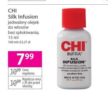 Jedwab do włosów CHI SILK INFUSION promocja