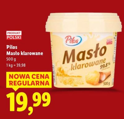 Masło klarowane Pilos promocja w Lidl