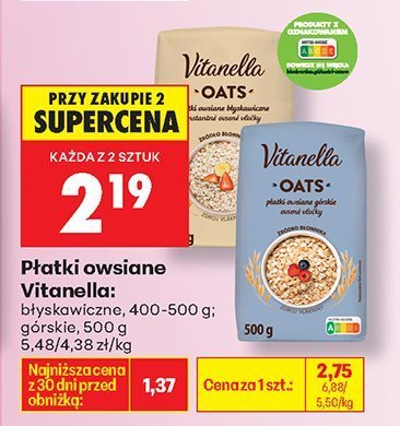 Płatki owsiane górskie promocja w Biedronka