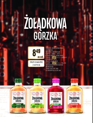 W贸dka 呕o艂膮dkowa gorzka tradycyjna promocja