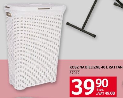Kosz na bieliznę 40 l Rattan promocja w Selgros