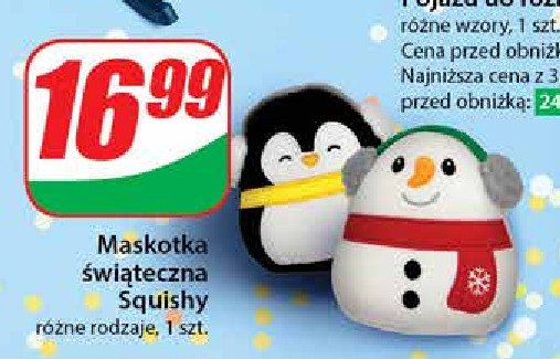 Maskotka świąteczna squishy promocja