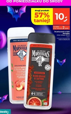 Żel pod prysznic Le Petit Marseillais różne rodzaje 400 ml promocja w Dealz