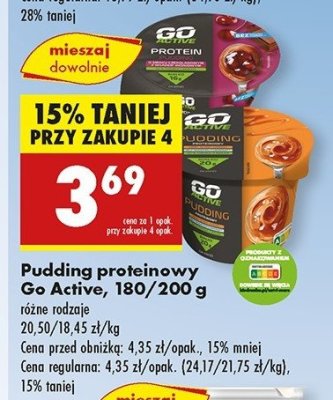 Pudding czekoladowy z wsadem wi艣niowym Go active promocja