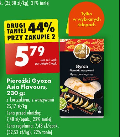 Pierożki gyoza z warzywami Asia flavours promocja