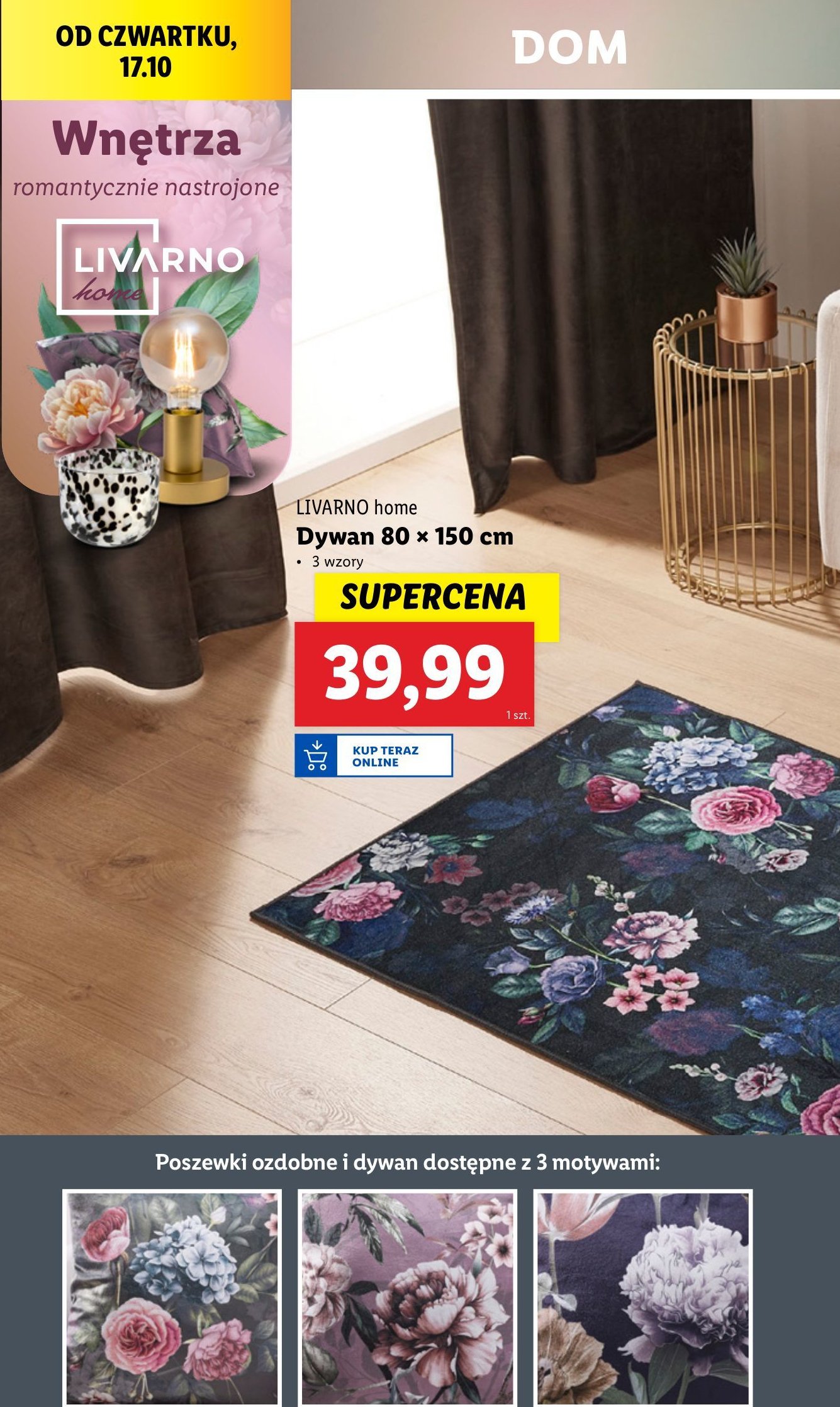 Dywan 80 x 150 cm LIVARNO HOME promocja