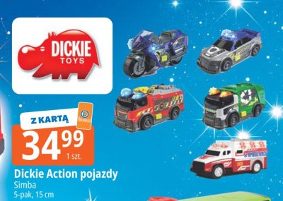 Dickie Action pojazdy Simba 5-pak, 15 cm promocja w Leclerc