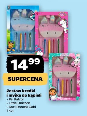 Zestaw kredki i myjka do kąpieli Psi Patrol promocja w Netto