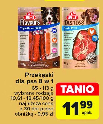 Przysmak dla psa triple flavour rolki 8in1 promocja