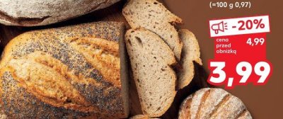 Chleb w stylu rustykalnym z makiem 410 g promocja w Kaufland