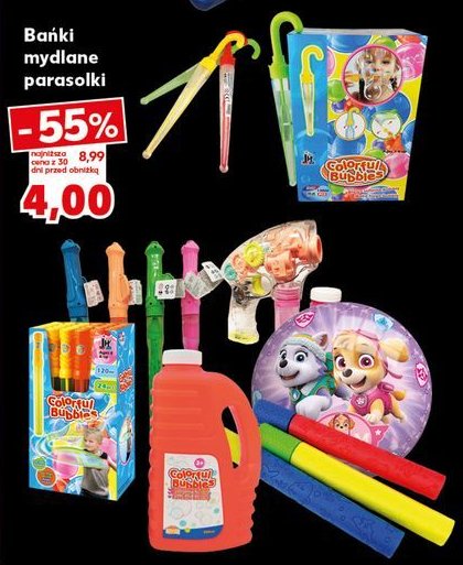 Bańki mydlane parasolka promocja w Kaufland