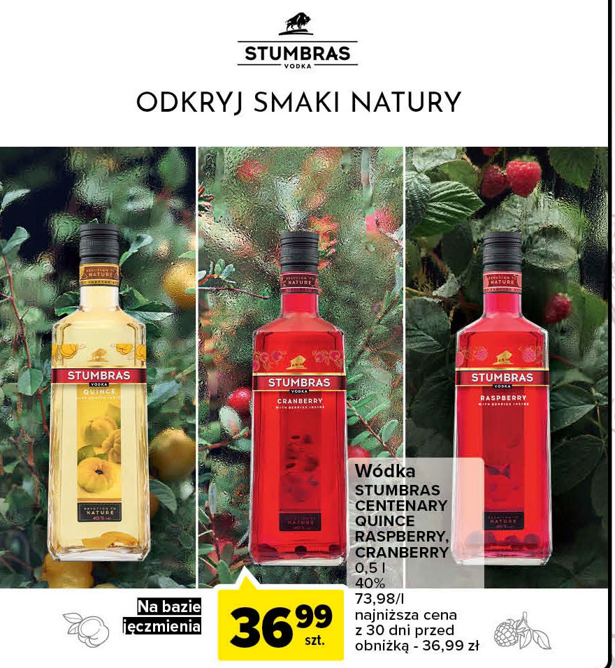 Wódka STUMBRAS CRANBERRY promocja