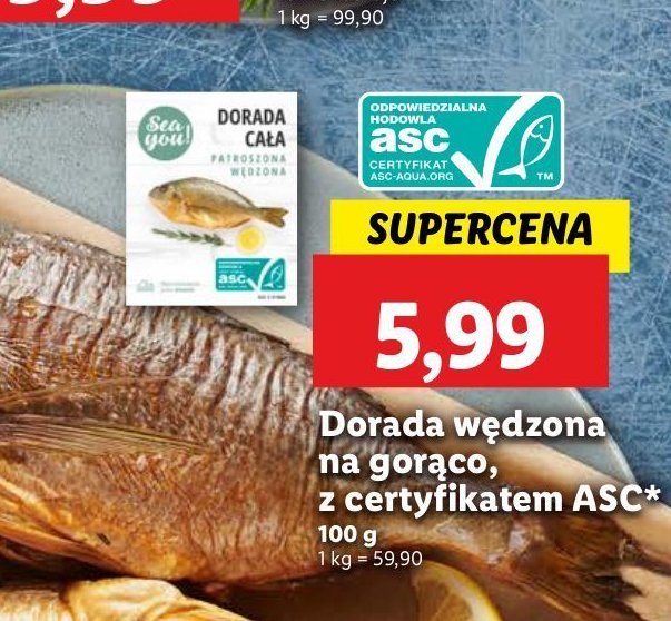 Dorada wędzona na gorąco Sea you! promocja