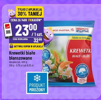 Krewetki białe blanszowane mrożone promocja w POLOmarket