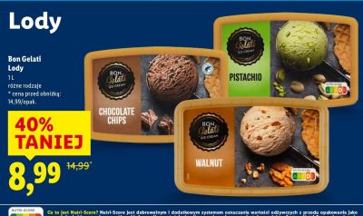 Lody różne rodzaje promocja w Lidl