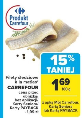 Filety śledziowe promocja w Carrefour Market