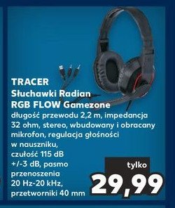 Słuchawki gamingowe rgb flow radian Tracer promocja