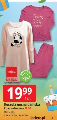 Koszula nocna damska s-3xl Moraj promocja w Leclerc