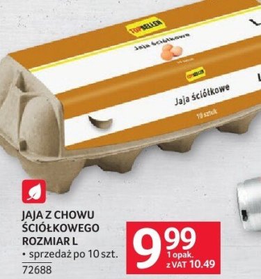 Jaja z chowu ściółkowego rozmiar L Topseller promocja w Selgros
