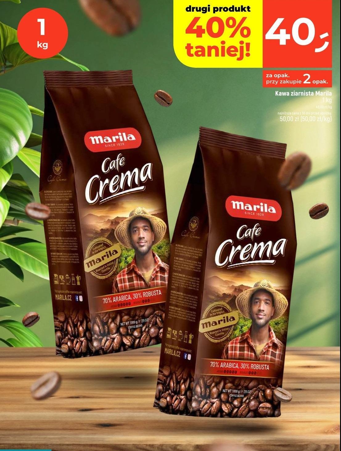 Kawa Marila cafe crema promocja