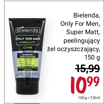 Żel do mycia twarzy Bielenda only for men super mat promocja