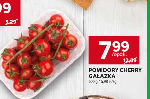 Pomidory cherry na gronie promocja