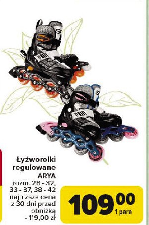 Łyżworolki arya 38-42 Spokey promocja w Carrefour