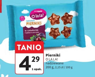 Pierniki O LA LA! nadziewane promocja w Intermarche