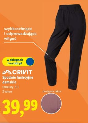 Spodnie funkcyjne damskie  promocja w Lidl
