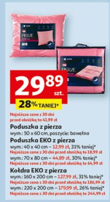 Kołdra EKO z pierza promocja w Auchan
