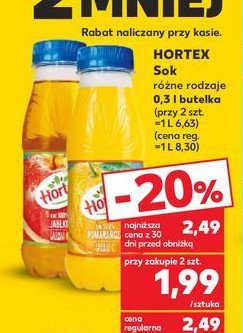 Sok pomarańczowy Hortex promocja
