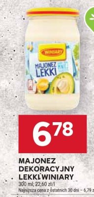 Majonez dekoracyjny Lekki  promocja w Stokrotka