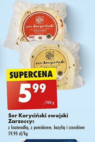 Ser koryciński swojski z pomidorem Zarzeccy promocja