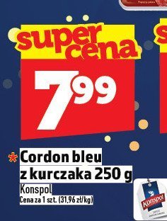Cordon bleu z kurczaka 250 g promocja w TOPAZ