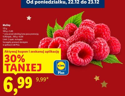 Maliny promocja w Lidl
